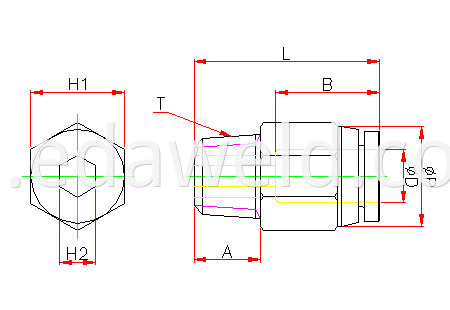 PC Pneumatic Quick Connector Fittings